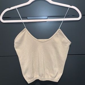 Free People Seamless Skinny Strap Sparkle Cami